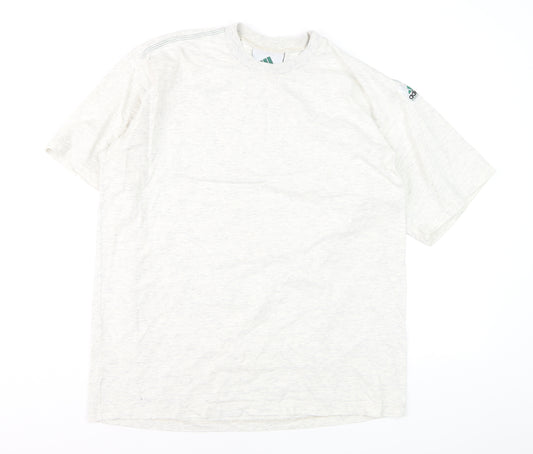 Adidas Equipment Men's White L Vintage 90s Crew Neck T-Shirt