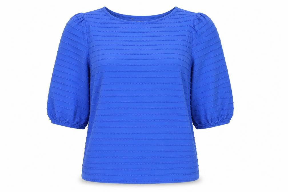 Bonmarché Women’s Blue Cotton 3/4 Sleeve Blouse Size 10