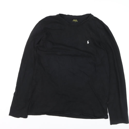 Ralph Lauren Men’s Black XL Long Sleeve Cotton Crew Neck Top