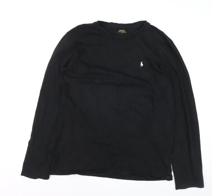 Ralph Lauren Men’s Black XL Long Sleeve Cotton Crew Neck Top