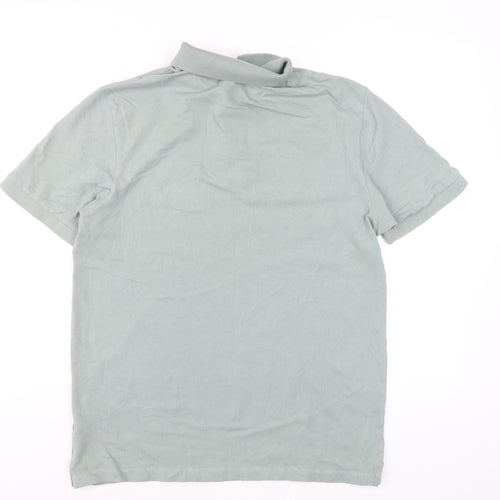 Next Mens Green Regular Fit Cotton Polo Shirt M