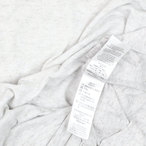 French Connection Women's Grey Cotton Basic T-Shirt Size S