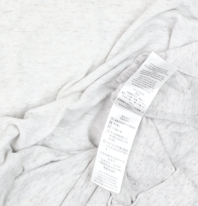 French Connection Women's Grey Cotton Basic T-Shirt Size S