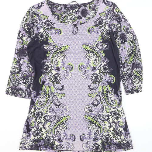 Marks and Spencer Per Una Women’s Multicoloured Paisley Jersey Shift Dress Size 12