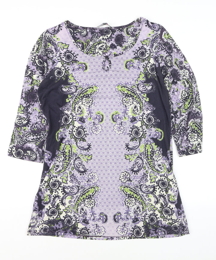 Marks and Spencer Per Una Women’s Multicoloured Paisley Jersey Shift Dress Size 12