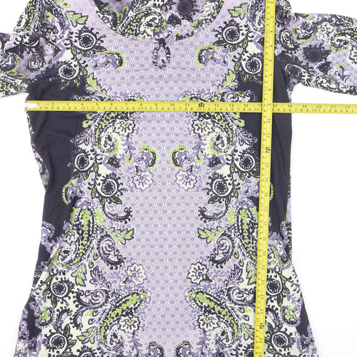Marks and Spencer Per Una Women’s Multicoloured Paisley Jersey Shift Dress Size 12
