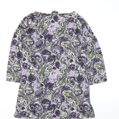 Marks and Spencer Per Una Women’s Multicoloured Paisley Jersey Shift Dress Size 12