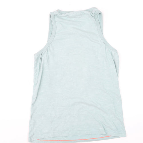 Superdry Men's Blue Tank Top M Lightweight Cotton Blend Gym Vest