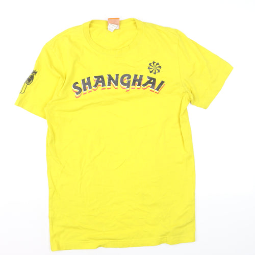 Nike Men's Yellow Shanghai Graphic Short Sleeve T-Shirt M