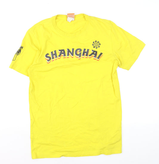 Nike Men's Yellow Shanghai Graphic Short Sleeve T-Shirt M