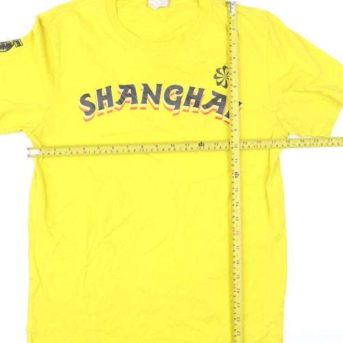 Nike Men's Yellow Shanghai Graphic Short Sleeve T-Shirt M