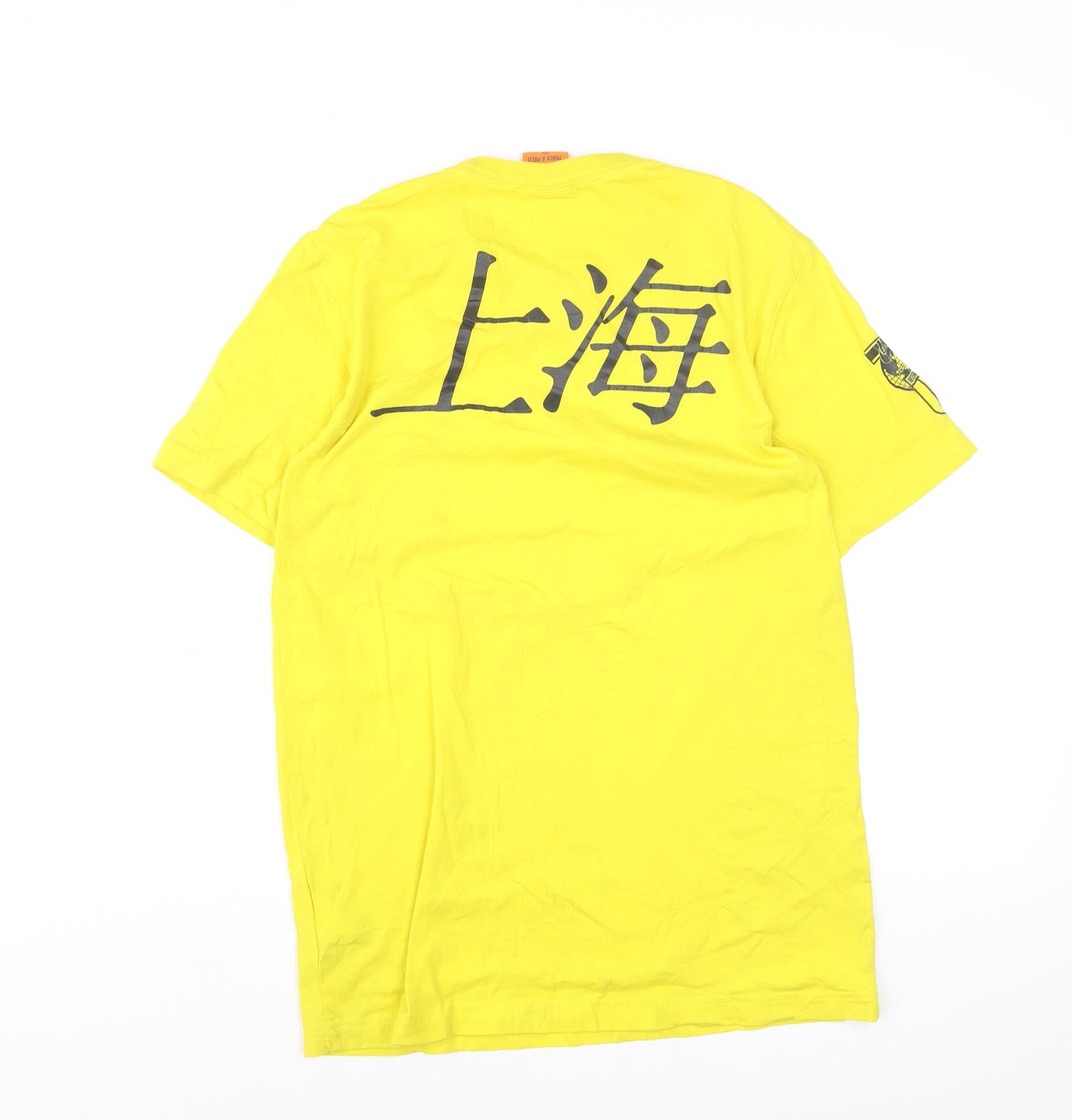 Nike Men's Yellow Shanghai Graphic Short Sleeve T-Shirt M