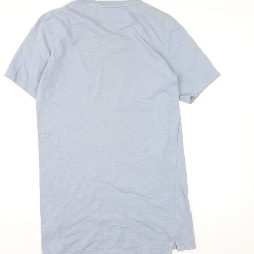 Superdry Men's Blue Crew Neck Short Sleeve Cotton T-Shirt Size S