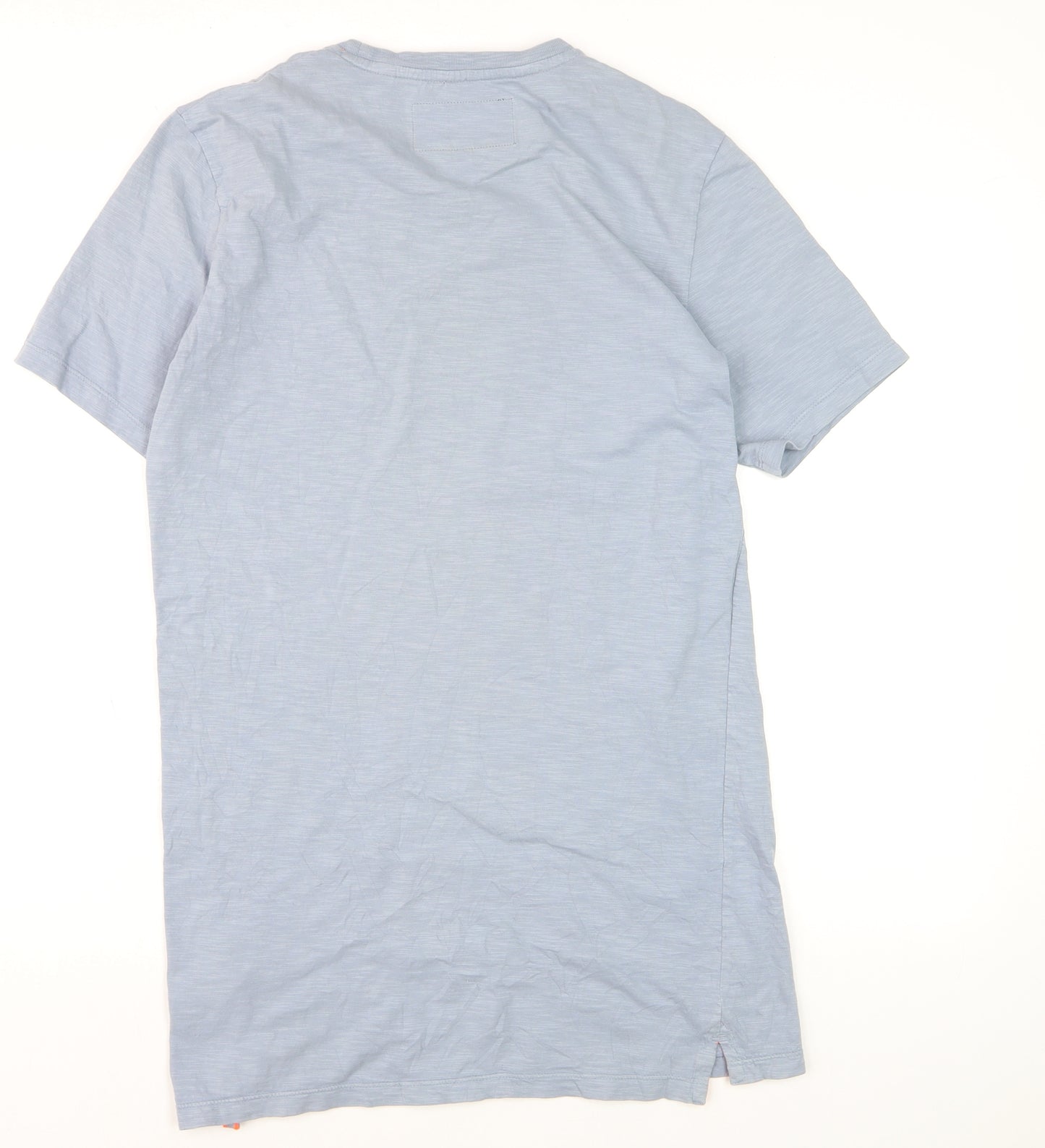 Superdry Men's Blue Crew Neck Short Sleeve Cotton T-Shirt Size S