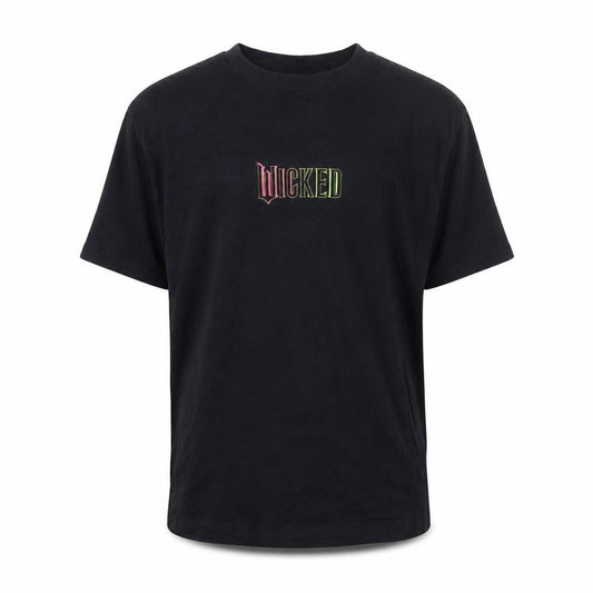 Wicked Girls Black Graphic T-Shirt 8-9 Years Classic Fit