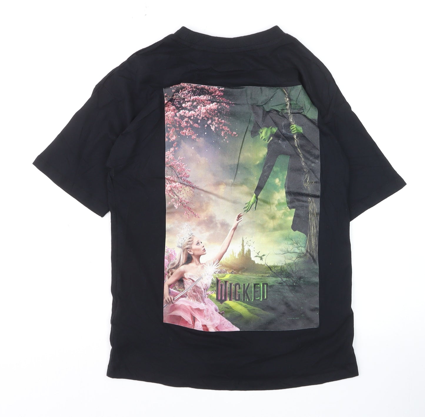 Wicked Girls Black Graphic T-Shirt 8-9 Years Classic Fit