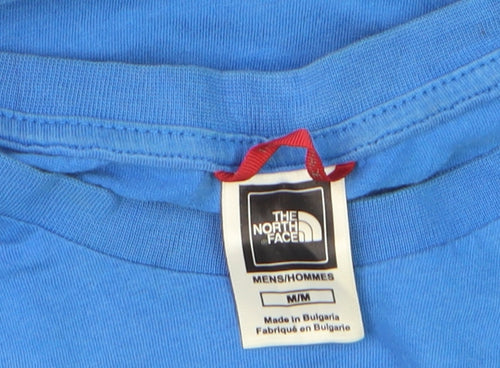 The North Face Men's Blue Crew Neck Regular Fit Cotton T-Shirt M