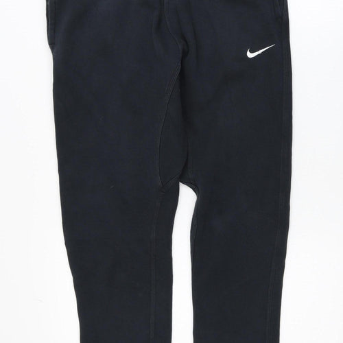 Nike Mens Black Fleece Joggers Size M Regular Fit Tapered Leg