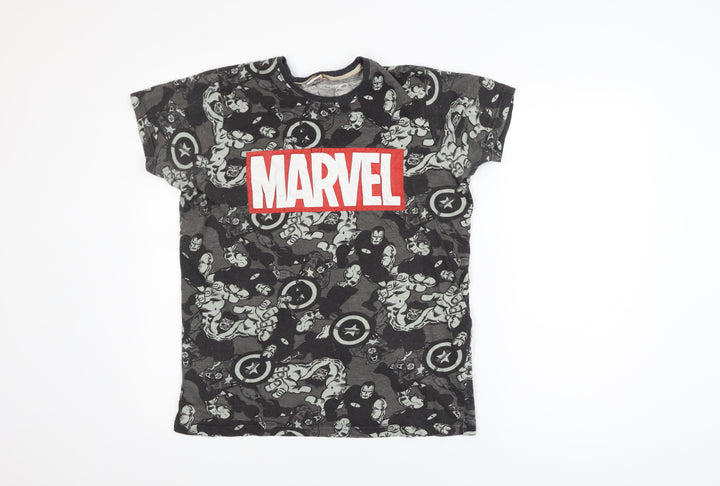 Marvel Girls Black Graphic Avengers T-Shirt 13-14 Years 100% Cotton