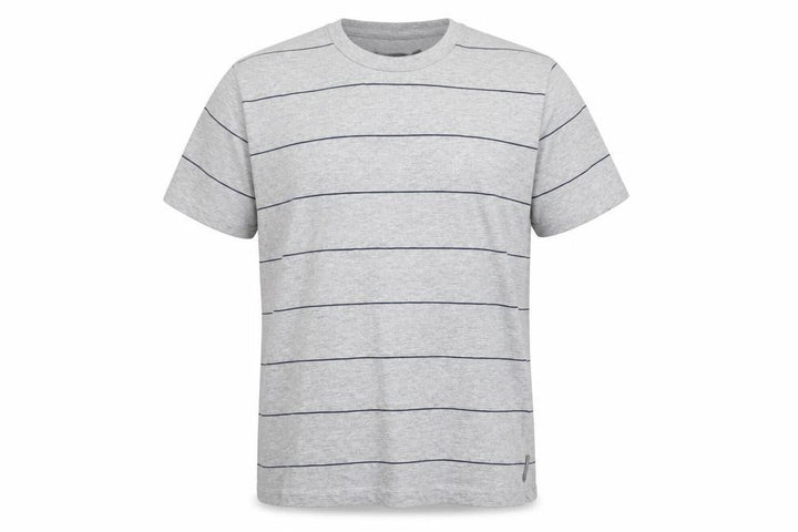 French Connection Men's Grey Striped Cotton T-Shirt XL