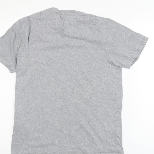 Levi's Men's Grey Small Logo Graphic Crew Neck T-Shirt