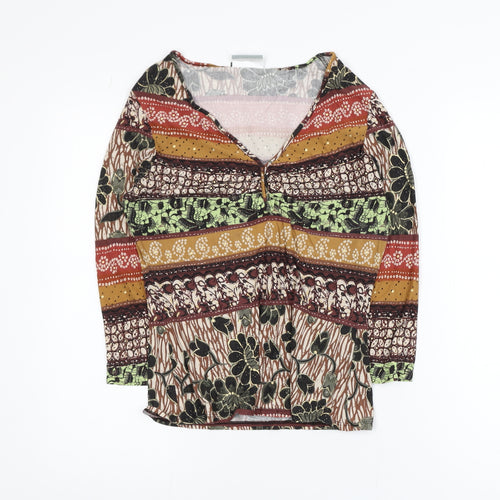Wallis Womens Multicoloured Viscose Tunic Top Size 16