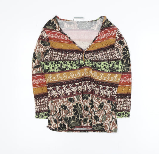 Wallis Womens Multicoloured Viscose Tunic Top Size 16