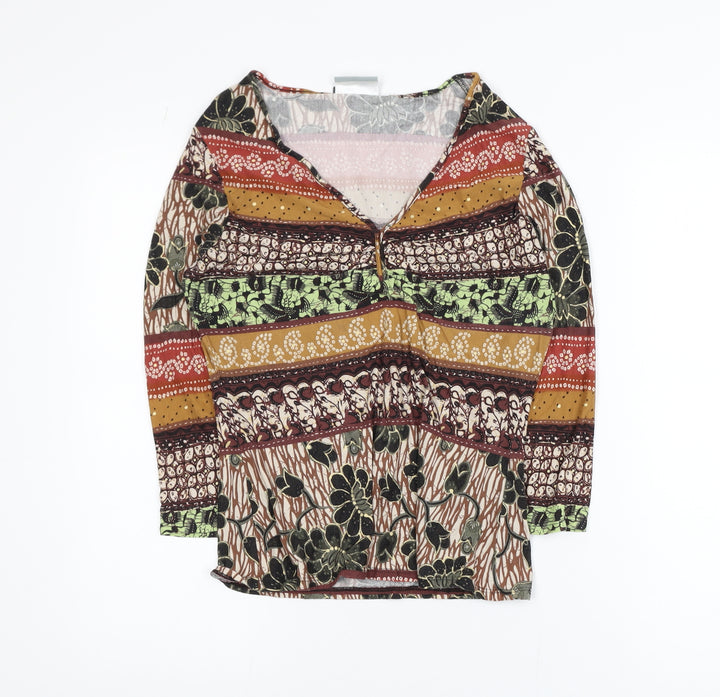 Wallis Womens Multicoloured Viscose Tunic Top Size 16