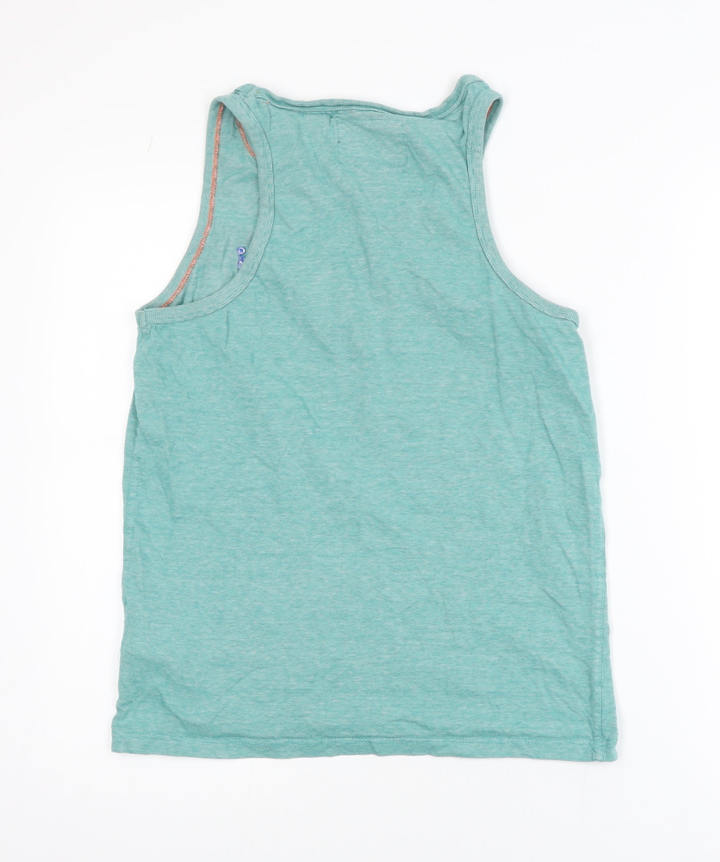 Superdry Men's Green Cotton Tank Top Small Activewear Vest