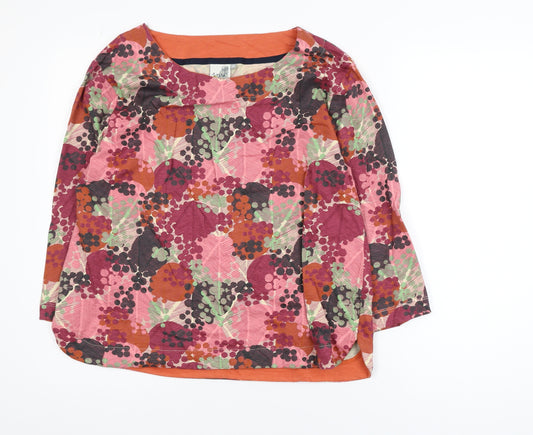Weird Fish Women's Multicoloured Floral Tunic Blouse Size 18
