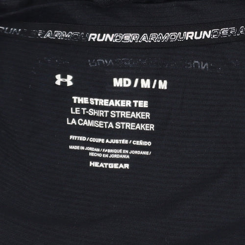 Under Armour Men's Black Medium Streaker Heatgear Running Tank Top