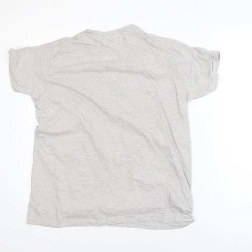 My Day Men's Grey Roma Italia Embroidered Cotton T-Shirt Size S