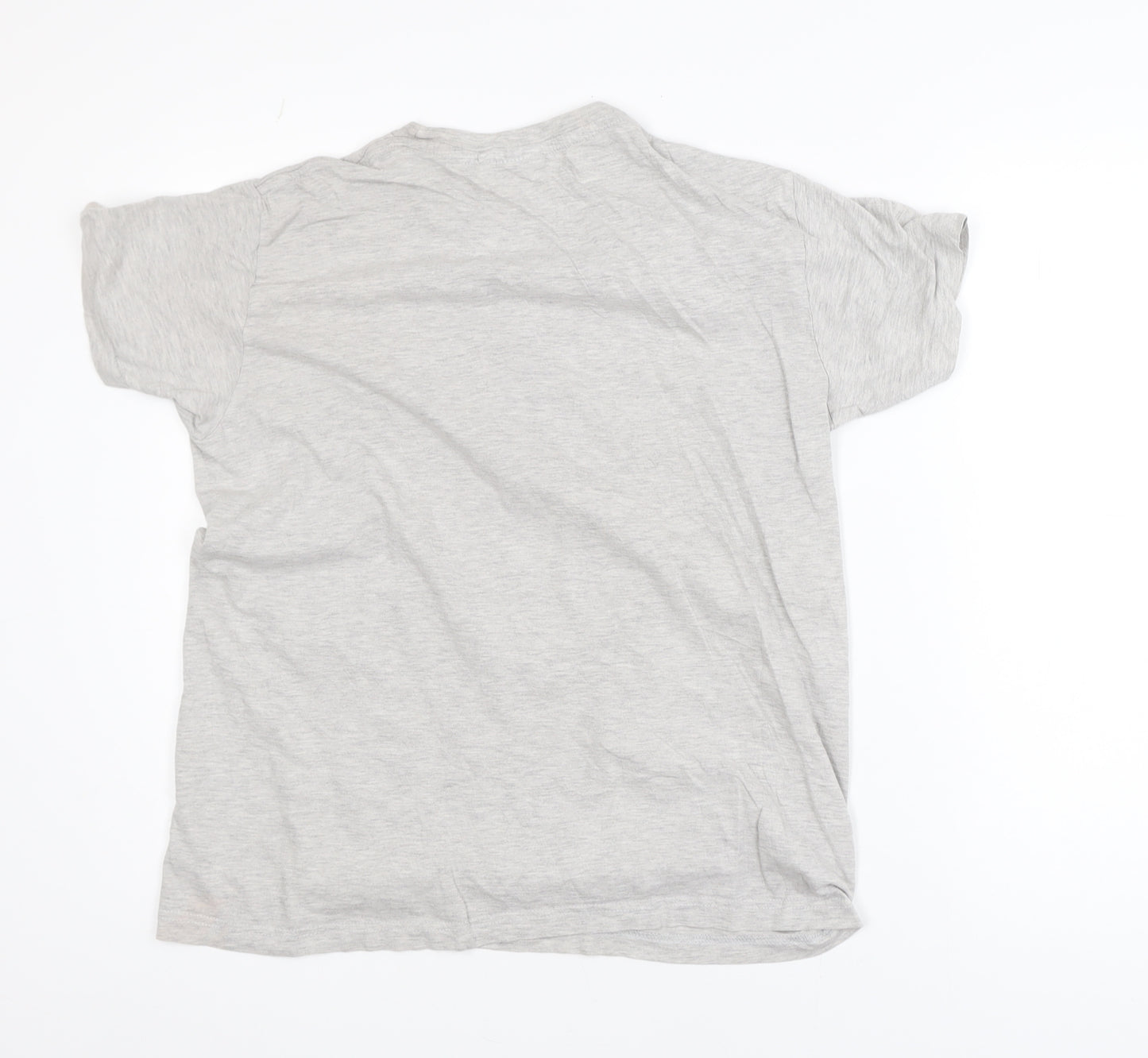My Day Men's Grey Roma Italia Embroidered Cotton T-Shirt Size S