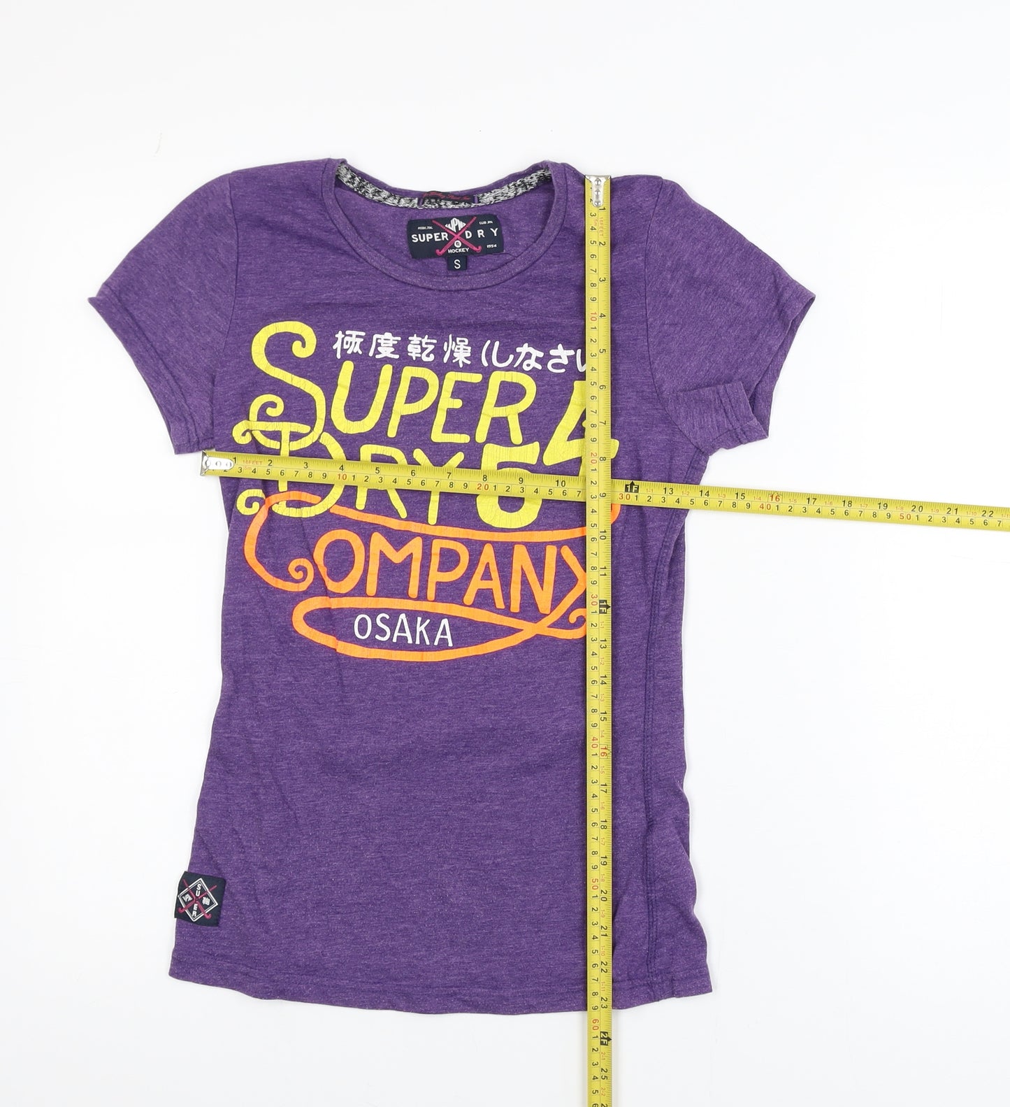 Superdry Women's Purple Graphic Logo T-Shirt Size S