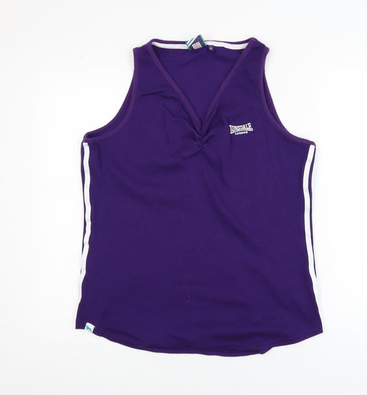 Lonsdale London Women's Purple Size 16 Sleeveless Tank Top