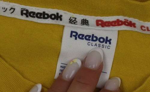 Reebok Men's Yellow XS Classic Mexicano Graphic T-Shirt