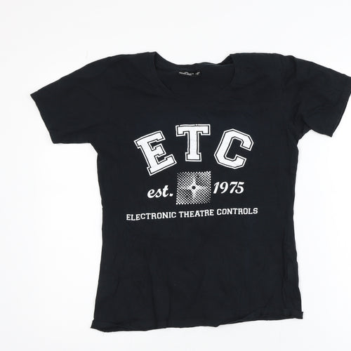 James & Nicholson Men’s Black College Graphic T-Shirt M