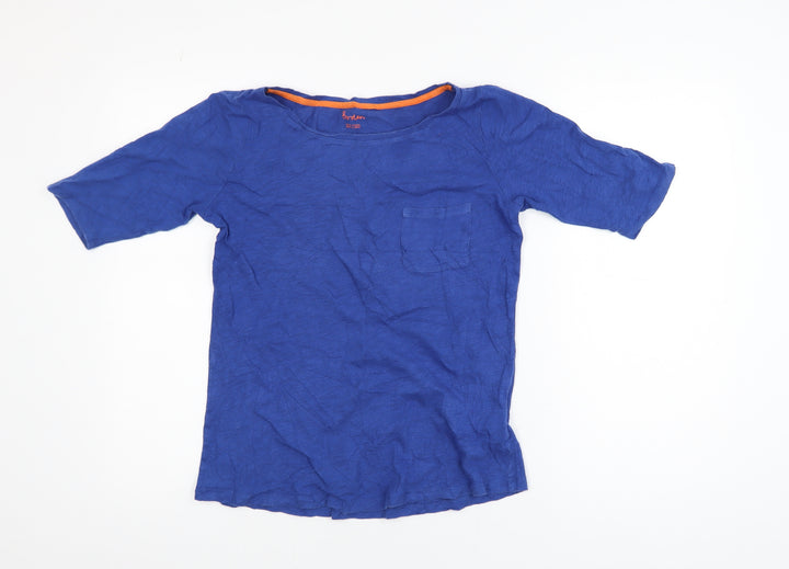 Boden Men's Blue Cotton Crew Neck Short Sleeve T-Shirt M