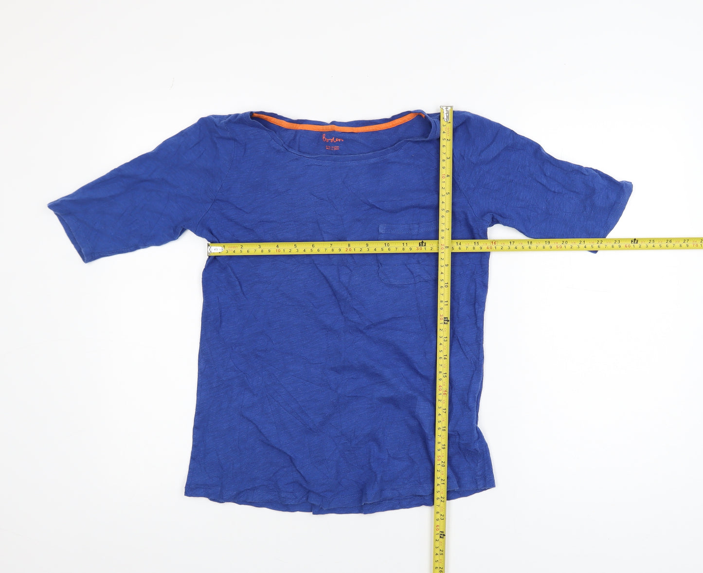 Boden Men's Blue Cotton Crew Neck Short Sleeve T-Shirt M
