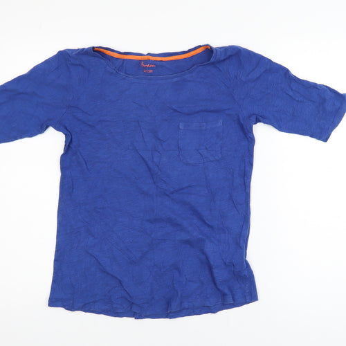 Boden Men's Blue Cotton Crew Neck Short Sleeve T-Shirt M