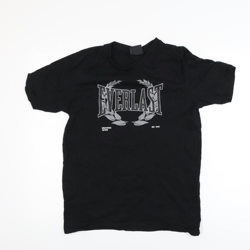 Everlast Men's Black Crew Neck Short Sleeve Graphic T-Shirt Size S