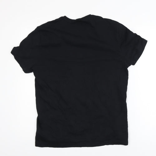Emporio Armani EA7 Men's Black Cotton Crew Neck T-Shirt Size M
