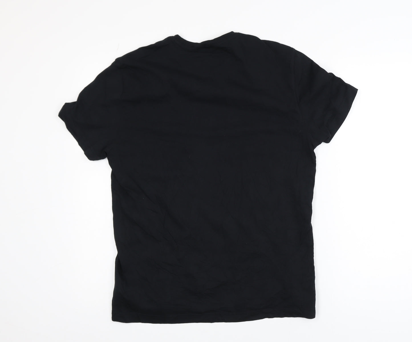 Emporio Armani EA7 Men's Black Cotton Crew Neck T-Shirt Size M