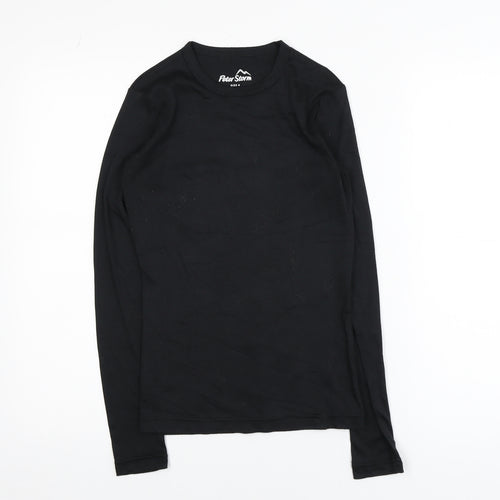 Peter Storm Women's Black Long Sleeve Basic T-Shirt Size 8
