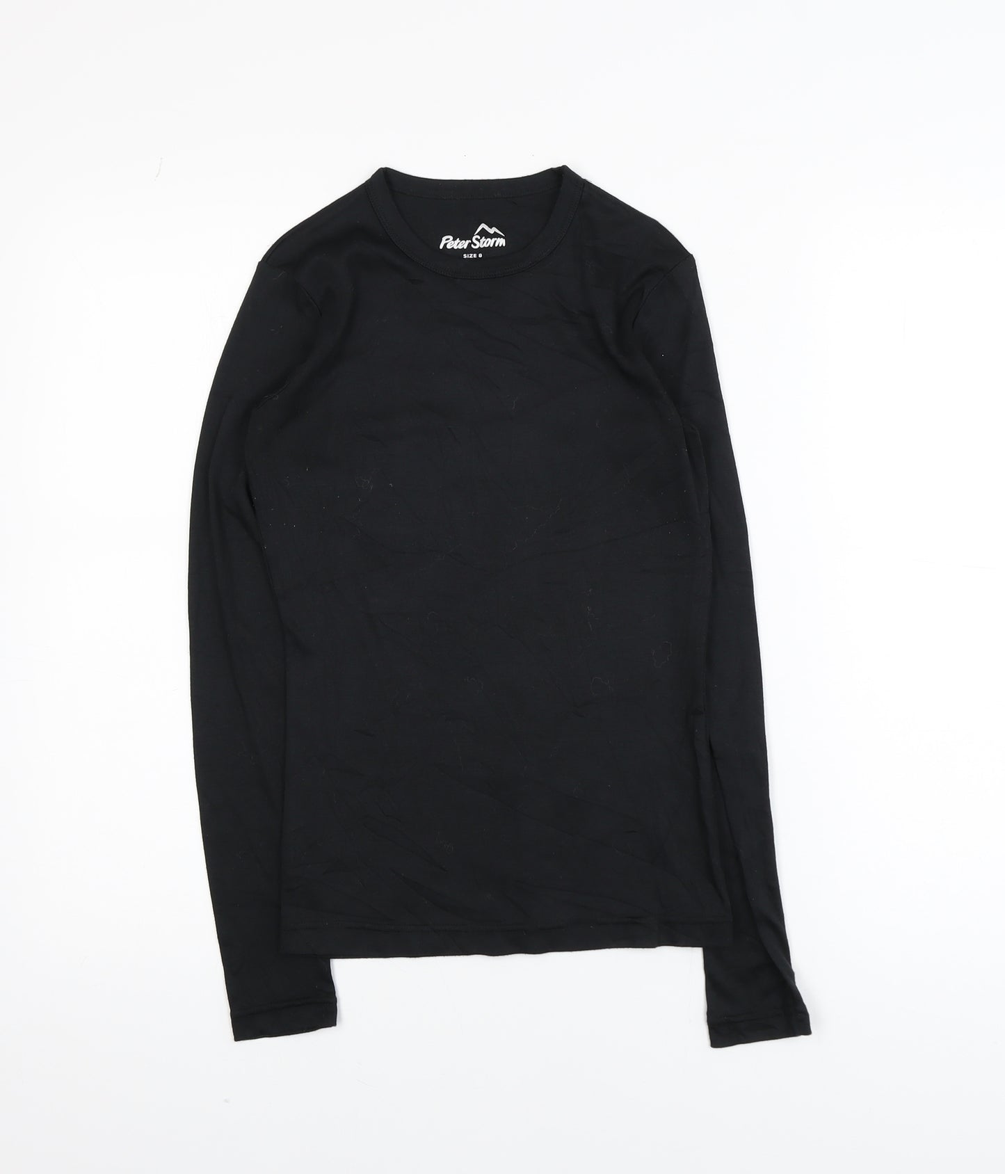 Peter Storm Women's Black Long Sleeve Basic T-Shirt Size 8