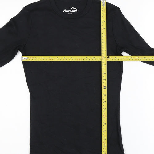 Peter Storm Women's Black Long Sleeve Basic T-Shirt Size 8