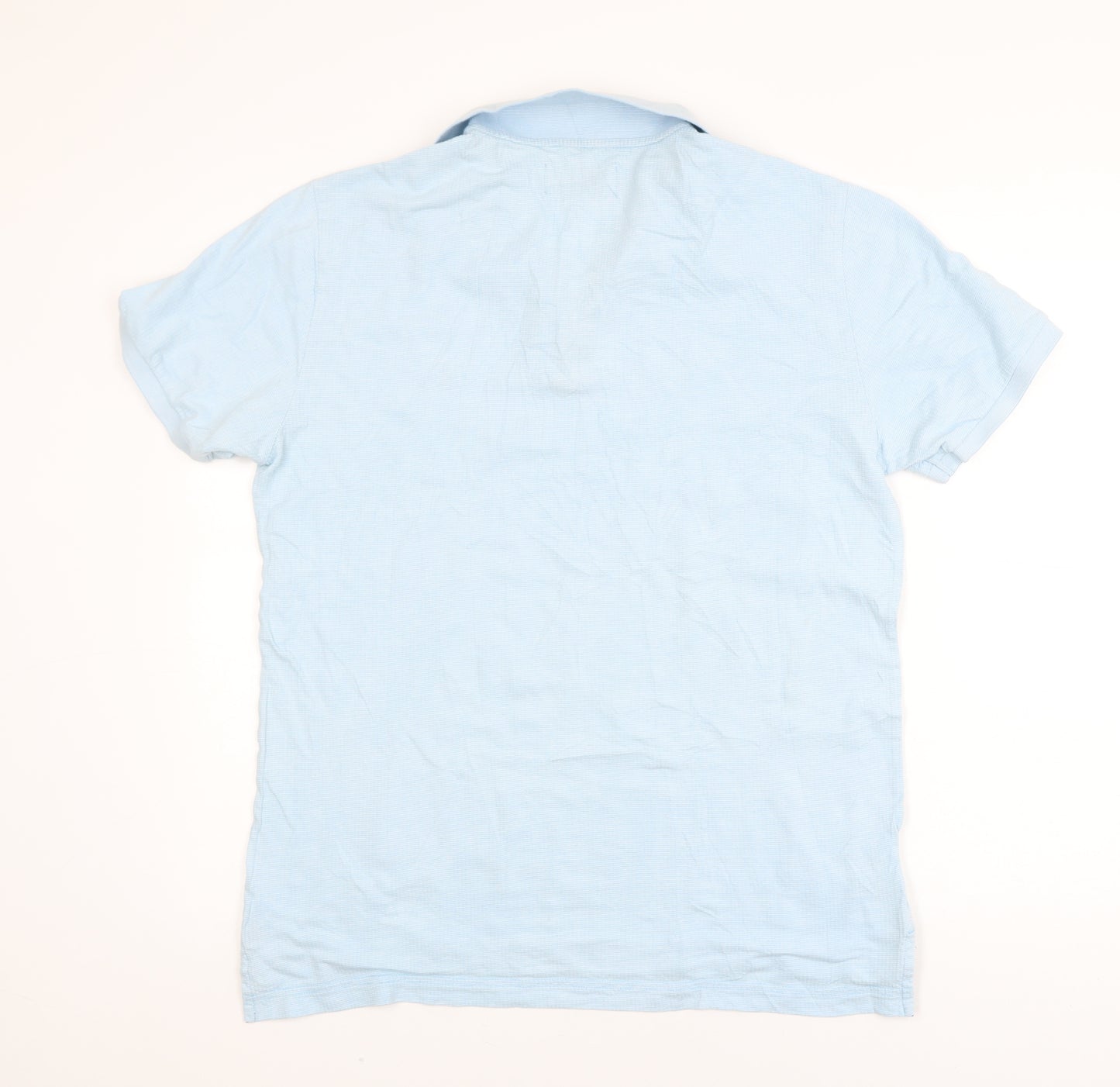 Original Penguin Men's Blue Cotton Polo Shirt Size L