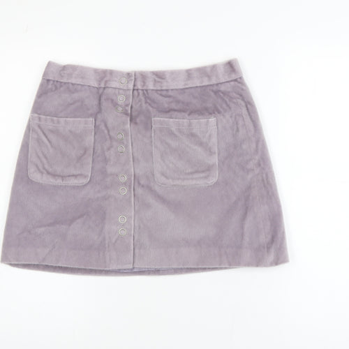 Urban Bliss Women's Purple Short A-Line Velvet Skirt Size 12