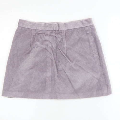 Urban Bliss Women's Purple Short A-Line Velvet Skirt Size 12