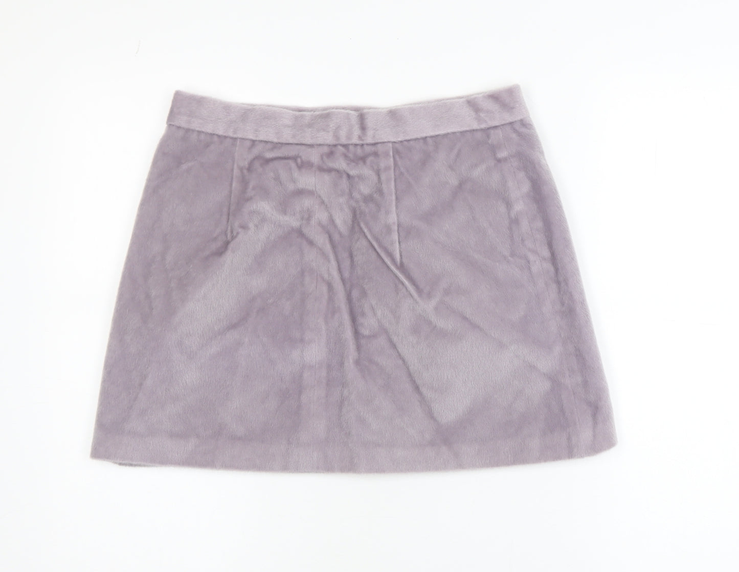 Urban Bliss Women's Purple Short A-Line Velvet Skirt Size 12